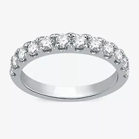 (H-I / I1) Womens 1 CT. T.W. Lab Grown White Diamond 10K Gold Wedding Band