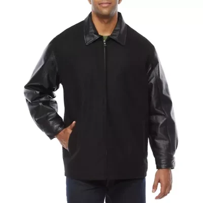 Vintage Leather Mens Big Heavyweight Varsity Jacket