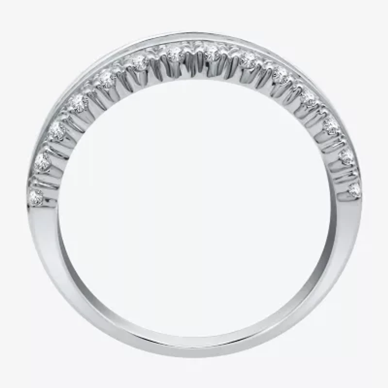 I Said Yes (H-I / I1) Womens 1 CT. T.W. Lab Grown White Diamond Sterling Silver Anniversary Band