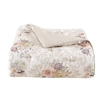 Royal Court Chardonnay 4-pc. Floral Midweight Reversible Comforter Set