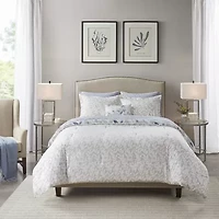 Madison Park Essentials Thelma Trees + Leaves Reversible Complete Bedding Set with Sheets