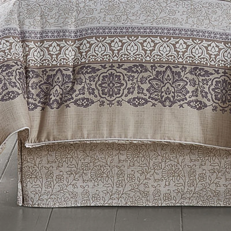Royal Court Chelsea Grey 4-pc. Floral Midweight Reversible Comforter Set