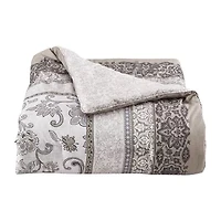 Royal Court Chelsea Grey 4-pc. Floral Midweight Reversible Comforter Set