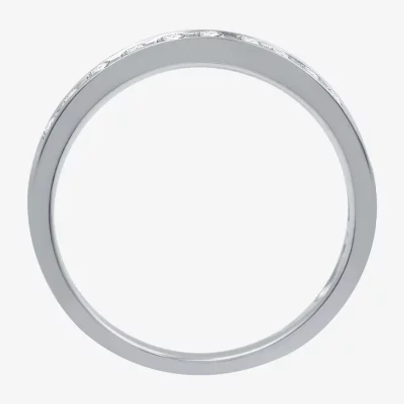 (F / SI2) Signature By Modern Bride Womens 2 1/2 CT. T.W. Lab Grown White Diamond Round Channel Bridal Set 10K Gold