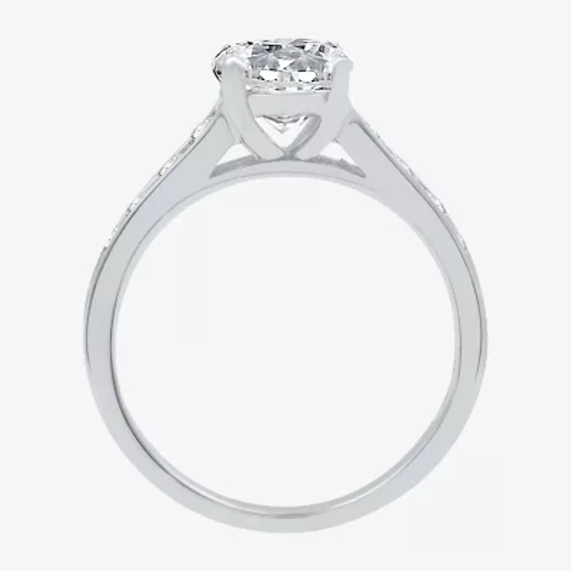 (F / SI2) Signature By Modern Bride Womens 2 1/2 CT. T.W. Lab Grown White Diamond Round Channel Bridal Set 10K Gold