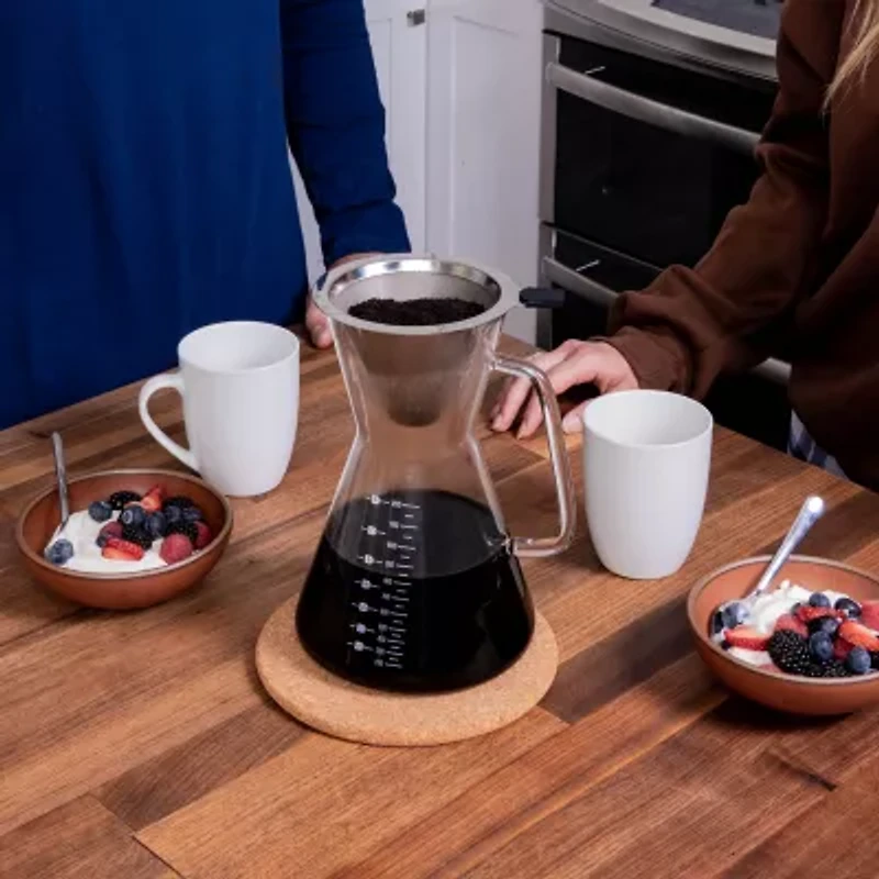 London Sip Glass Brewing System 8 Cup Coffee Carafe