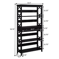 Omega 5-Shelf Bookcase