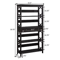 Convenience Concepts Omega 5-Shelf Bookcase