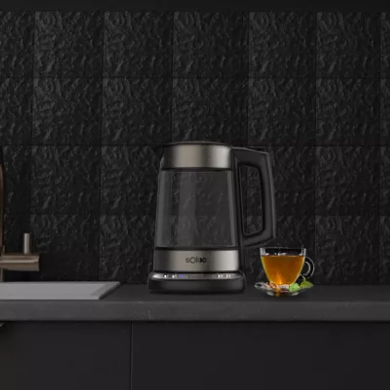 SOLAC AROA PREMIUM Adjustable Temperature Cordless Glass Kettle