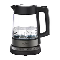 SOLAC AROA PREMIUM Adjustable Temperature Cordless Glass Kettle