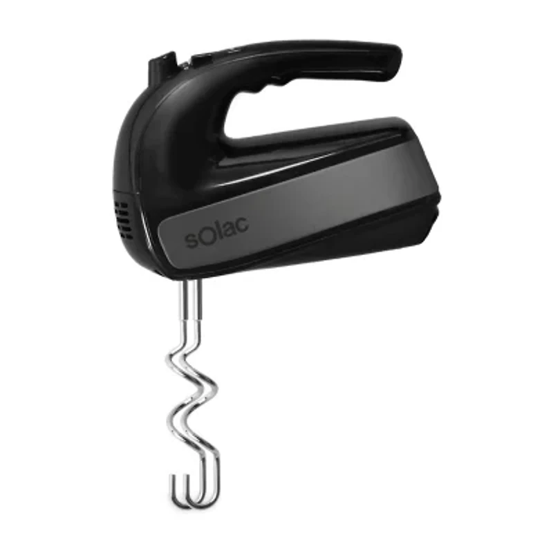 SOLAC 5-Speed + Turbo Hand Mixer with beaters and dough hooks