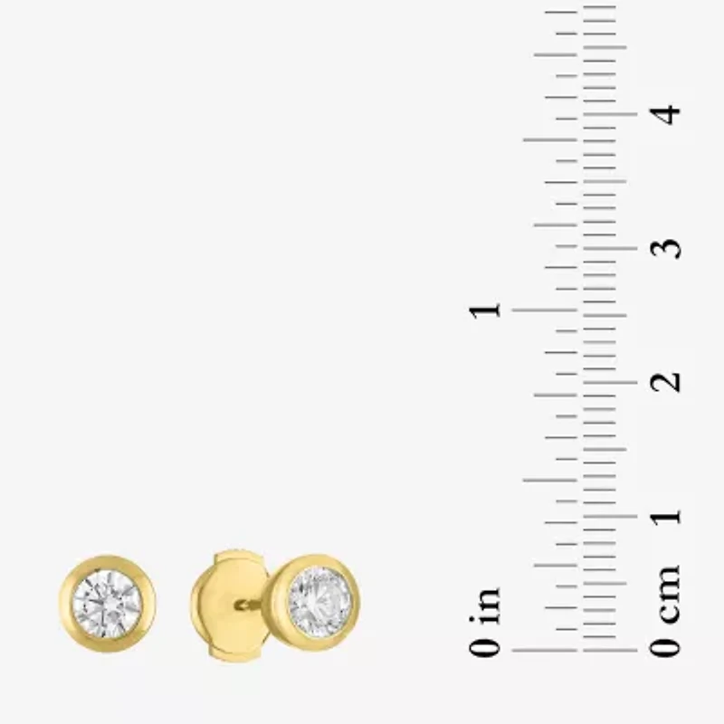 Diamond Addiction (G-H / Si2-I1) 1 CT. T.W. Lab Grown White Diamond 14K Gold 7mm Round Stud Earrings