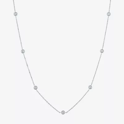 Diamond Addiction (G-H / Si2-I1) Womens 1/3 CT. T.W. Lab Grown White 10K Gold Pendant Necklace