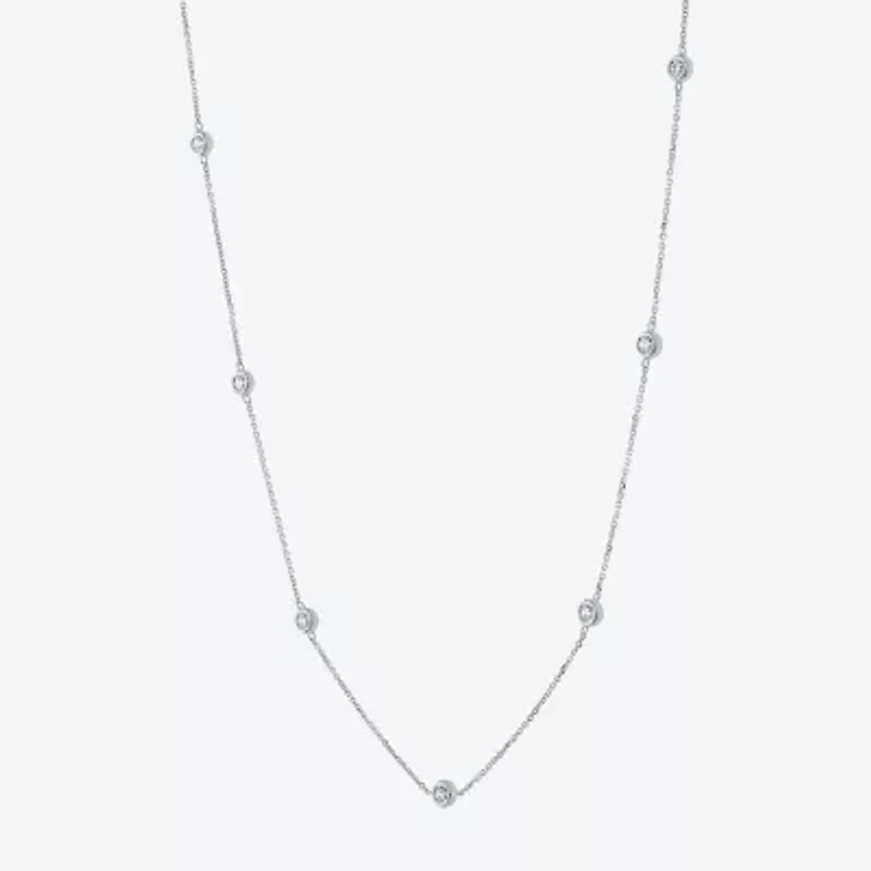 Diamond Addiction (G-H / Si2-I1) Womens 1/3 CT. T.W. Lab Grown White 10K Gold Pendant Necklace