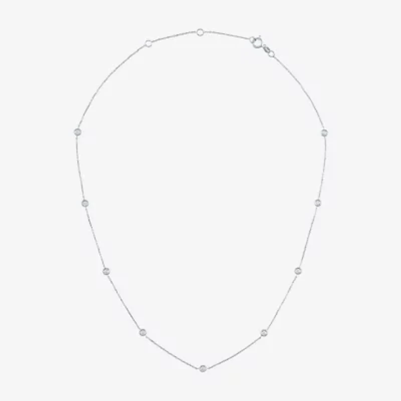 Diamond Addiction (G-H / Si2-I1) Womens 1/3 CT. T.W. Lab Grown White 10K Gold Pendant Necklace