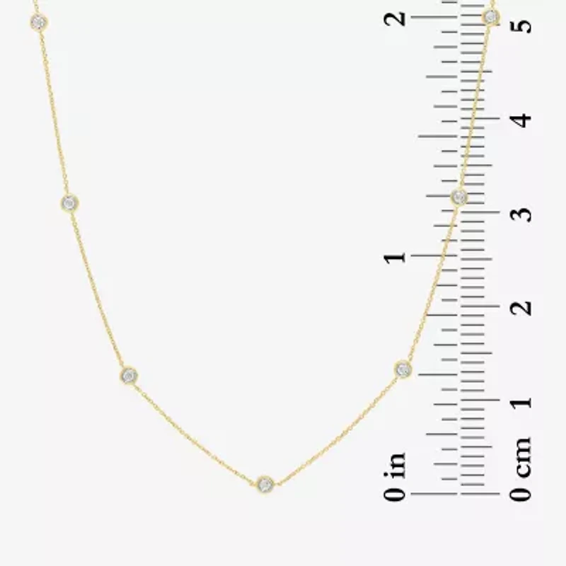 Diamond Addiction (G-H / Si2-I1) Womens 1/3 CT. T.W. Lab Grown White 10K Gold Pendant Necklace