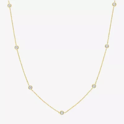 Diamond Addiction (G-H / Si2-I1) Womens 1/3 CT. T.W. Lab Grown White 10K Gold Pendant Necklace