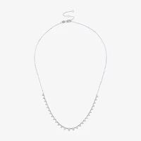 Diamond Addiction (G-H / Si2-I1) Womens White 14K Gold 18 Inch Tennis Necklace