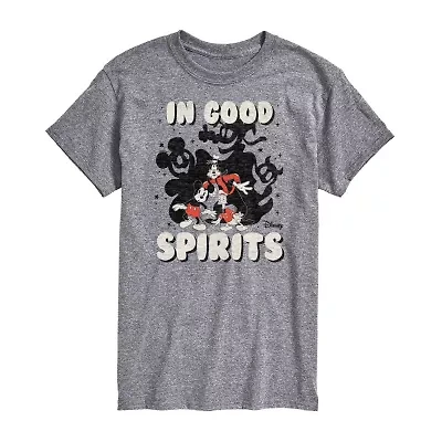 Mens Short Sleeve Mickey and Friends Halloween Graphic T-Shirt