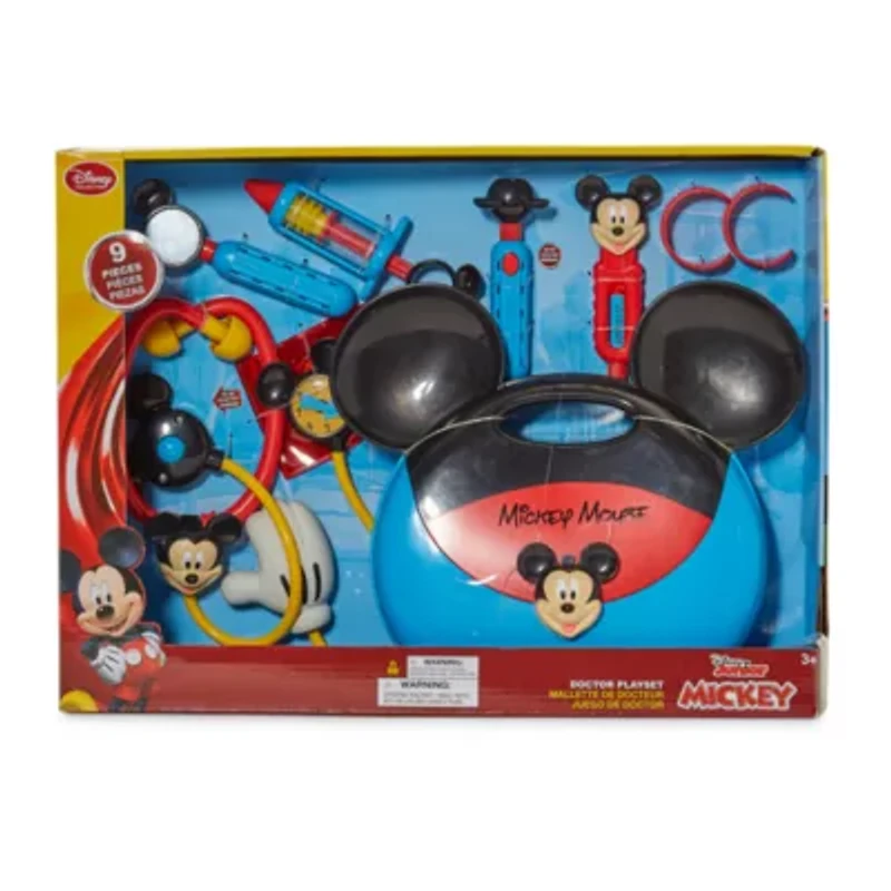 Disney Collection Mickey Mouse Doctor Set 9-pc. Mickey Mouse Toy Playset
