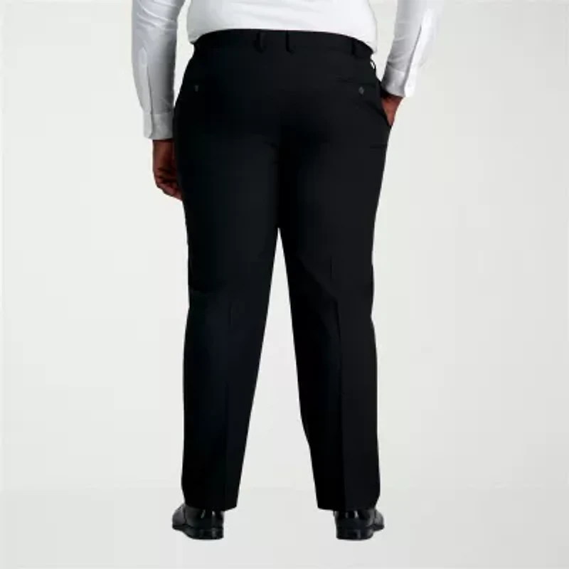 Haggar Smart Wash With Repreve Mens Classic Fit Big and Tall Dress Flat Front Pant