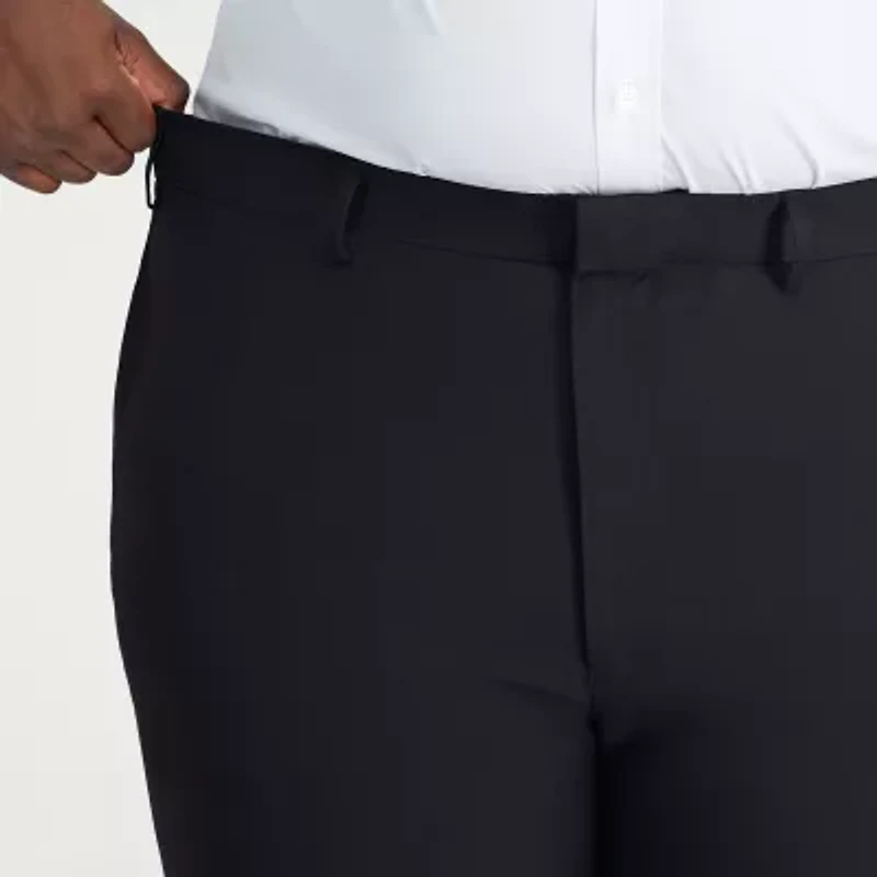 Haggar Smart Wash With Repreve Mens Classic Fit Big and Tall Dress Flat Front Pant