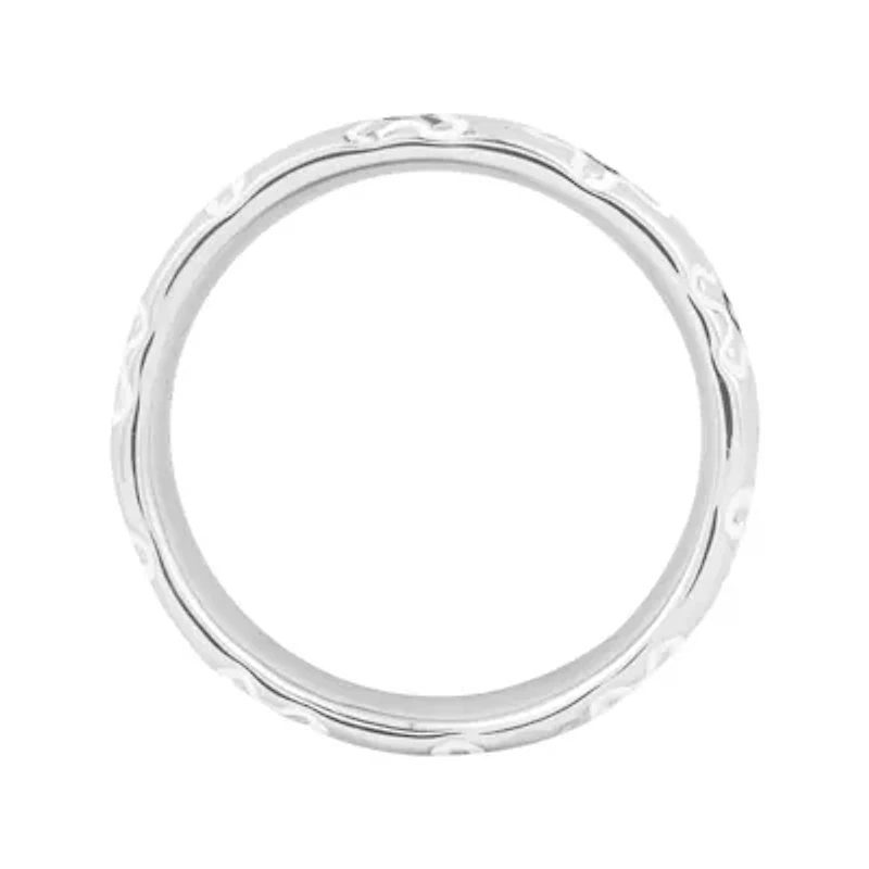 Personally Stackable Sterling Silver Flower Stackable Ring