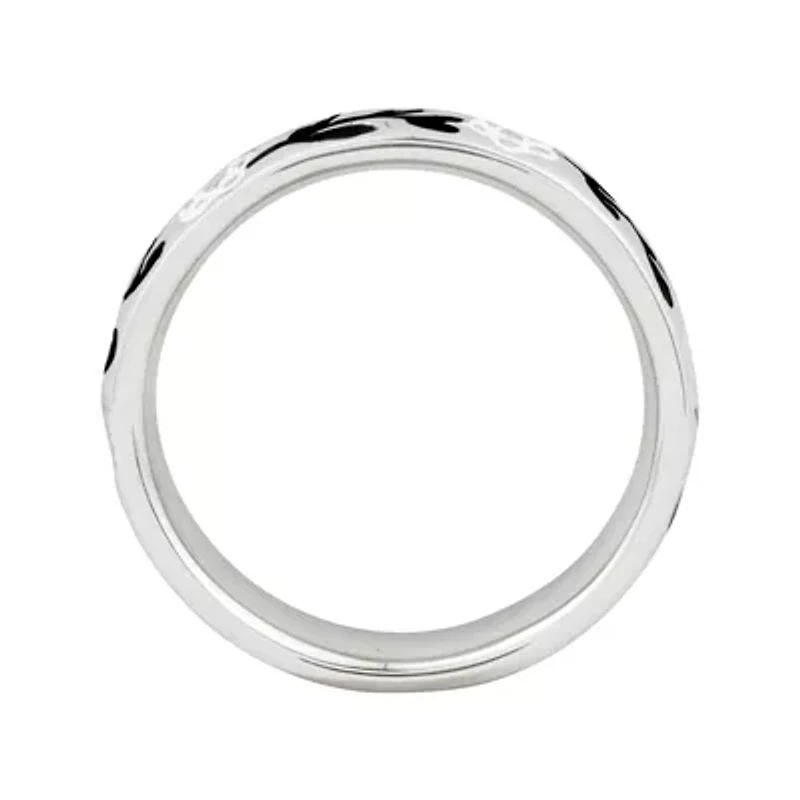 Personally Stackable Sterling Silver Flower Stackable Ring