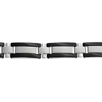 Mens Stainless Steel 8 1/4 Inch Link Bracelet