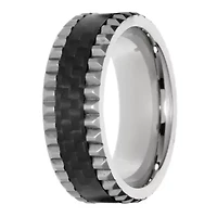 Mens 8MM Stainless Steel Band