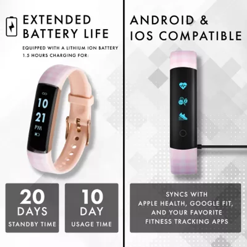 Itouch Slim Womens Multi-Function Pink Smart Watch 7456r-51-Bwh