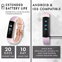 Itouch Slim Womens Multi-Function Pink Smart Watch 7456r-51-Bwh