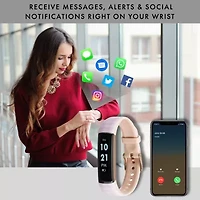 Itouch Slim Womens Multi-Function Pink Smart Watch 7456r-51-Bwh