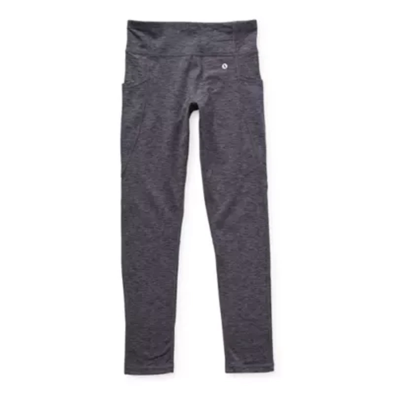 Xersion Little & Big Kid Girls Quick Dry 24" Active Full Length Leggings