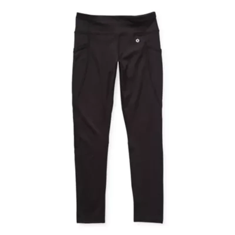 Xersion Active Little & Big Kid Girls Quick Dry Knit 24" Active Full Length Leggings