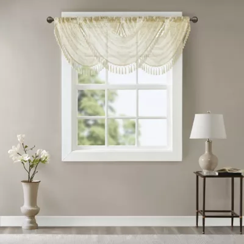 Madison Park Iris 38"W X 46"L Rod Pocket Valance