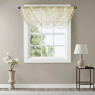 Madison Park Iris 38"W X 46"L Rod Pocket Valance
