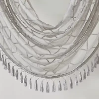 Madison Park Iris 38"W X 46"L Rod Pocket Waterfall Valance