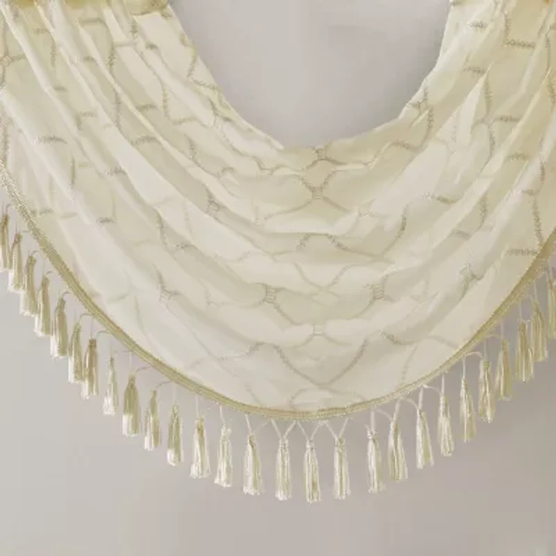 Madison Park Iris 38"W X 46"L Rod Pocket Valance