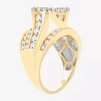 3 CT.T.W. Natural Diamond Side Stone Engagement Ring 10K or 14K Gold