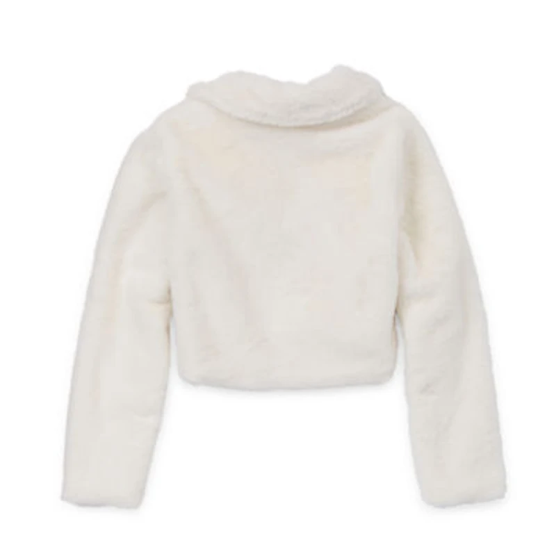 Knit Works Little & Big Kid Girls Faux Fur Midweight Puffer Coat