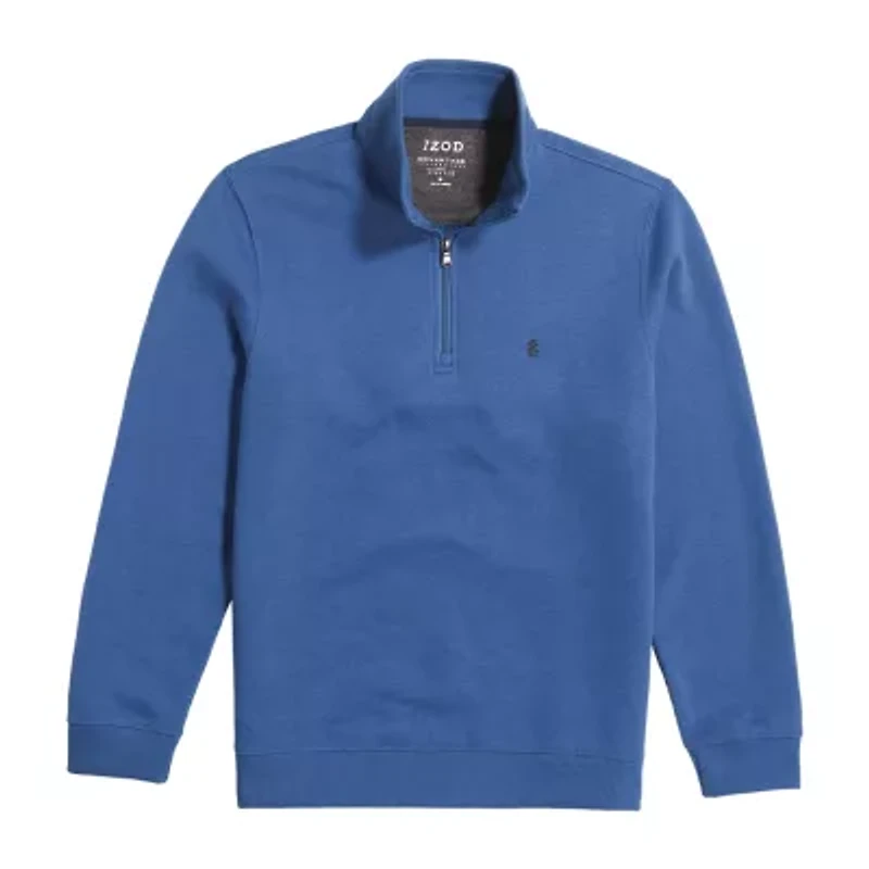 IZOD Advantage Performance Big and Tall Mens Long Sleeve Quarter-Zip Pullover