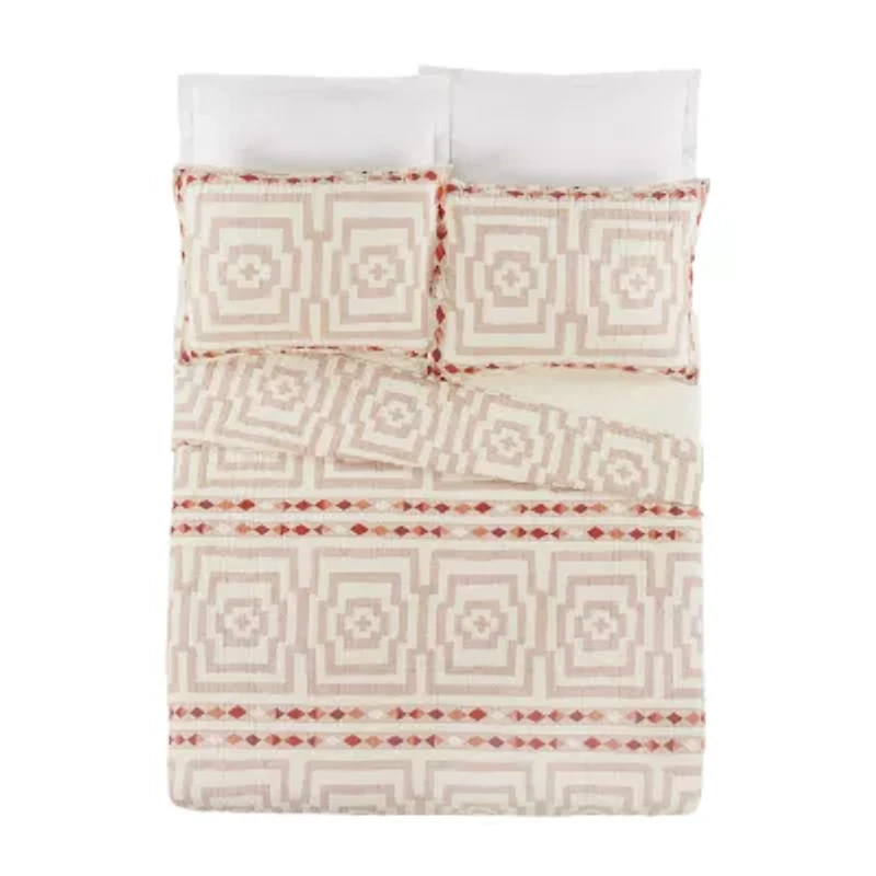 JUNGALOW by Justina Blakeney Hypnotic 3-pc. Reversible Quilt Set