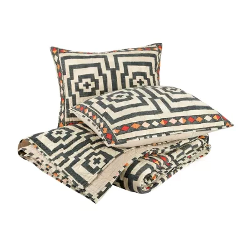 JUNGALOW by Justina Blakeney Hypnotic 3-pc. Reversible Quilt Set