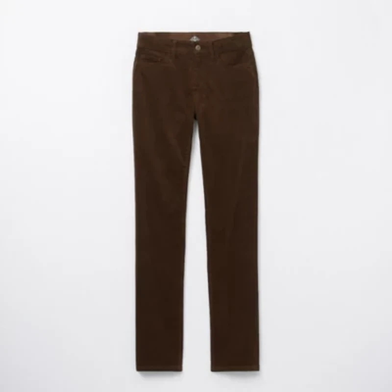 St. John's Bay Womens Mid Rise Straight Corduroy Pant