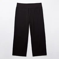 Stylus Womens Wide Leg High Rise Plus Pull-On Pant