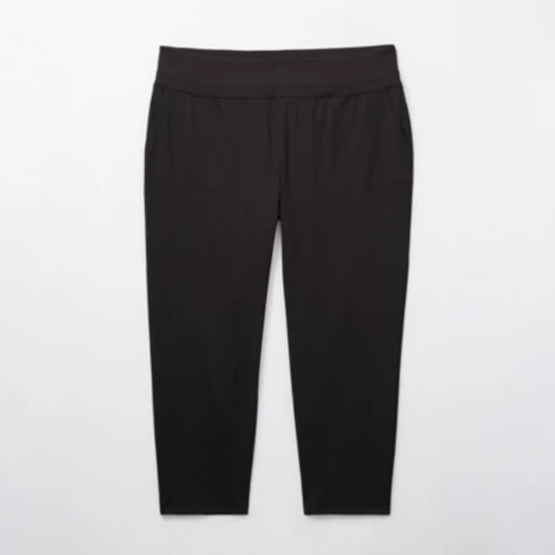 Stylus Womens Plus Tapered High Rise Pull-On Pant