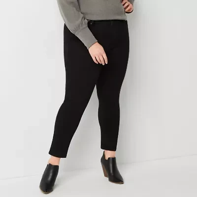 a.n.a Womens Stretch Fabric Skinny Fit Plus Jean