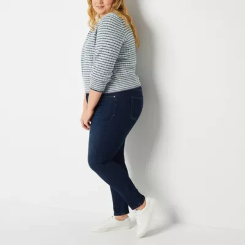 a.n.a - Plus Womens Comfort Waist Skinny Jean