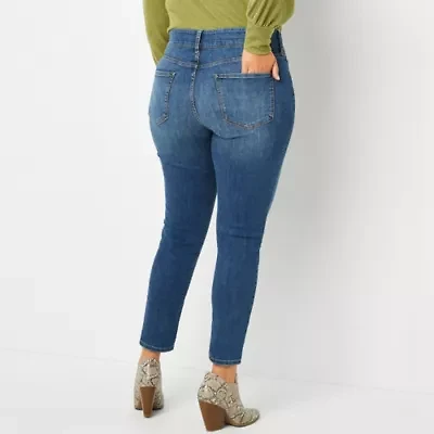 a.n.a - Plus Womens Comfort Waist Skinny Jean